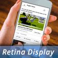 retina display on smartphone