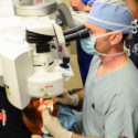 surgeon performing kamra inlay procedure