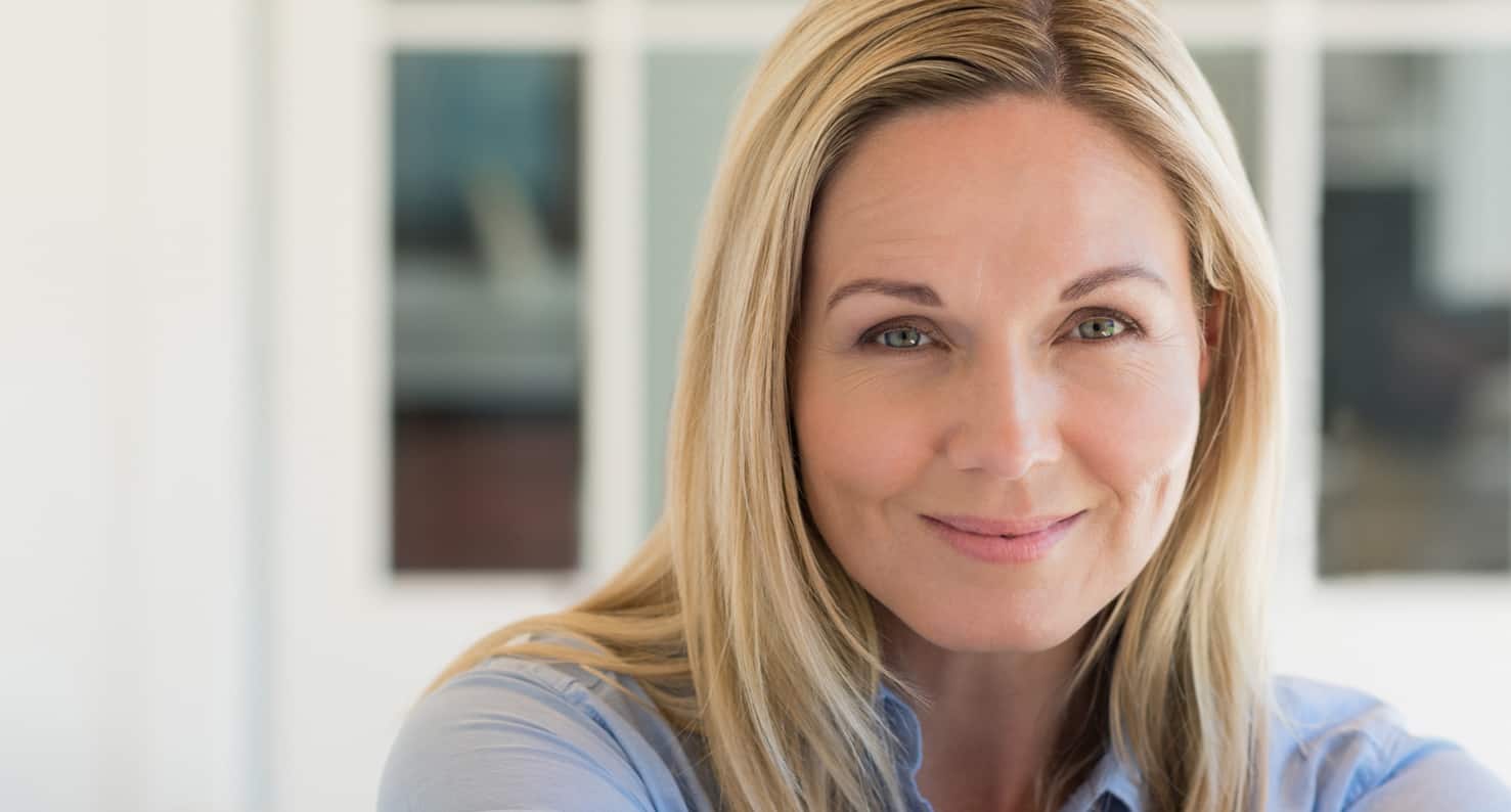 woman smiling at camera