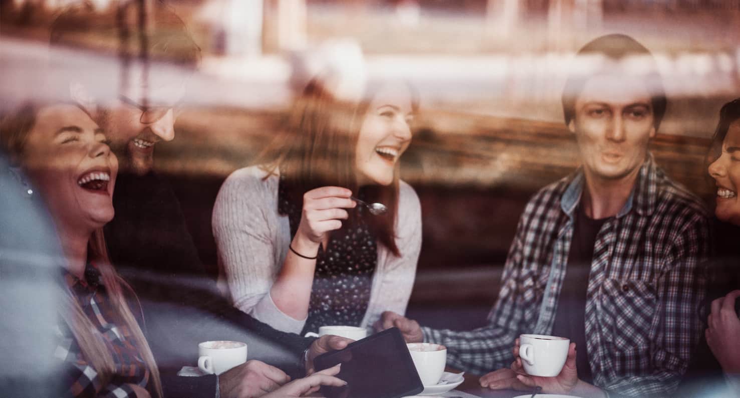 friends drinking coffee