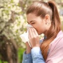 spring allergies blowing nose