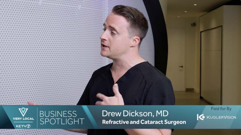 drew dickson md of kugler vision in omaha ne answering questions on SMILE vision correction on KETV