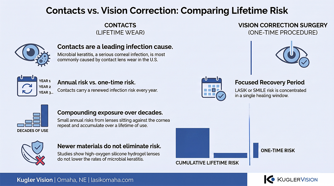 Contact Lenses vs LASIK Risk